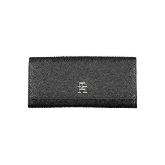 Tommy Hilfiger Black Polyethylene Women Wallet TO-16777