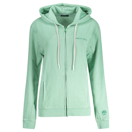 North Sails Green Cotton Women Sweater NO-35844-XS