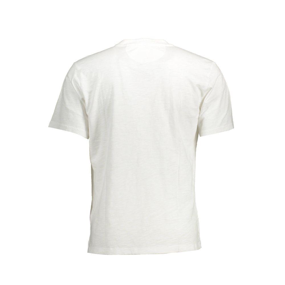 La Martina White Cotton Men T-Shirt LA-37631-M