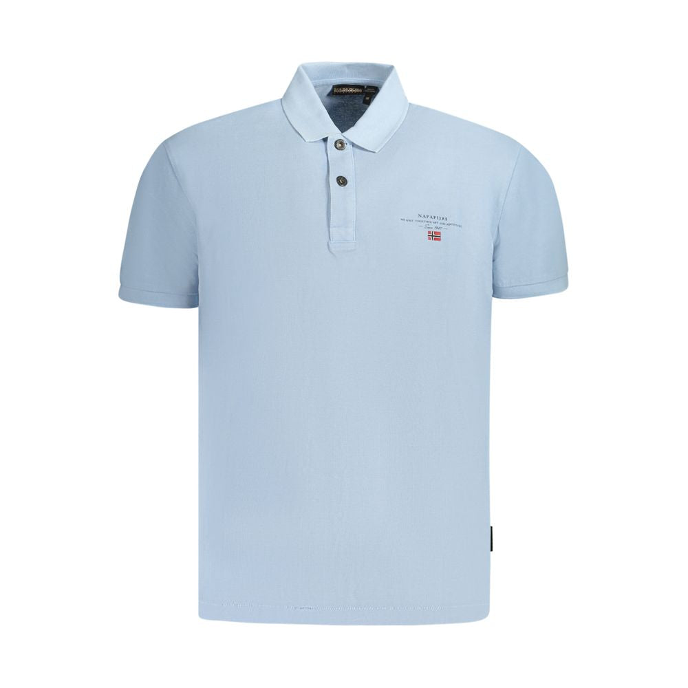 Napapijri Blue Cotton Polo Shirt