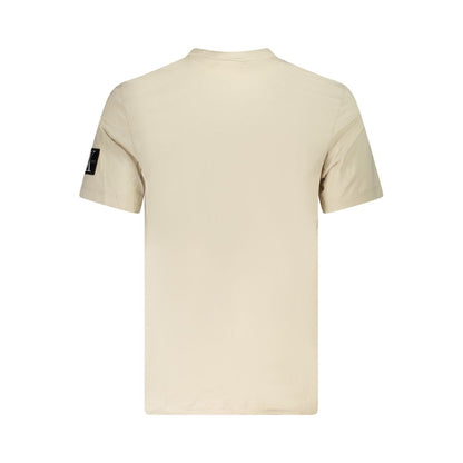 Calvin Klein Beige Cotton T-Shirt