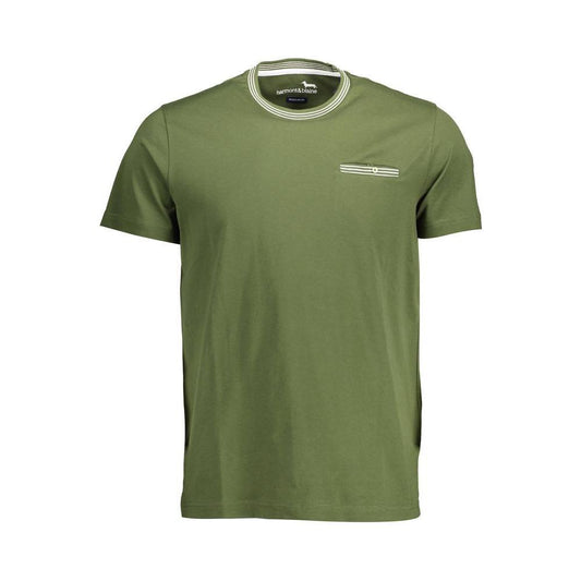 Harmont & Blaine Green Cotton Men T-Shirt HA-37379-L