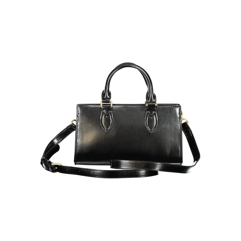 Front view with bag zipped and handles upright.