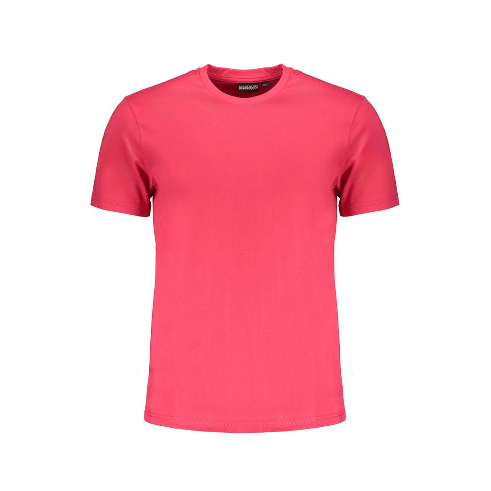 Napapijri Pink Cotton T-Shirt NA-29526-M
