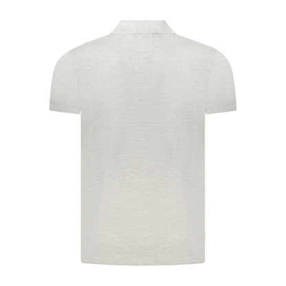 Cavalli Class Gray Cotton Polo Shirt