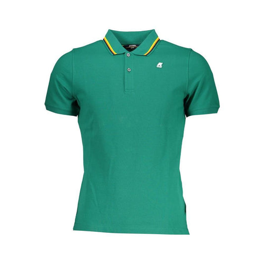 K-WAY Green Cotton Polo Shirt KW-28777-S