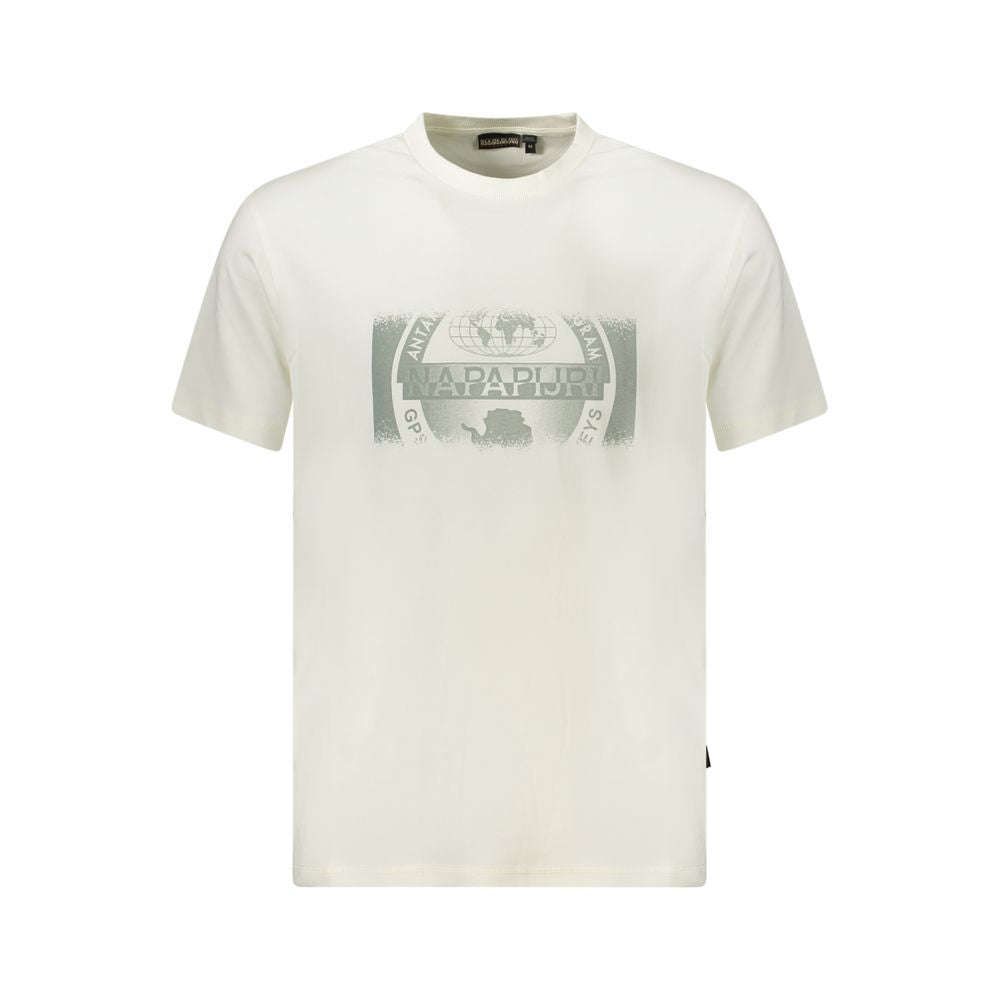 Napapijri White Cotton T-Shirt