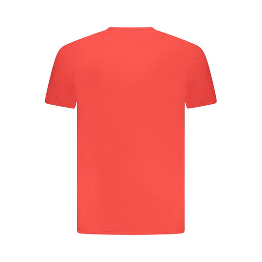 Cavalli Class Red Cotton Men T-Shirt CA-36687-M