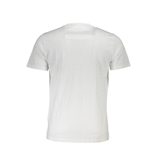 Cavalli Class White Cotton T-Shirt CA-26280-XL