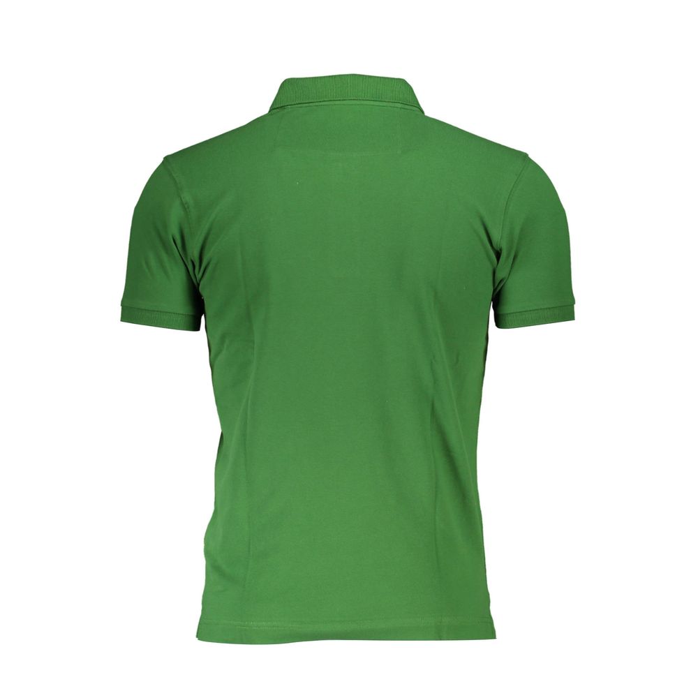 La Martina Green Cotton Polo Shirt