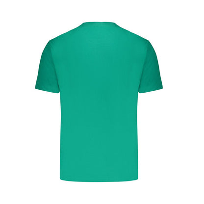Pepe Jeans Green Cotton T-Shirt, short sleeve, regular fit, crew neck, logo print, 100% sustainable cotton
