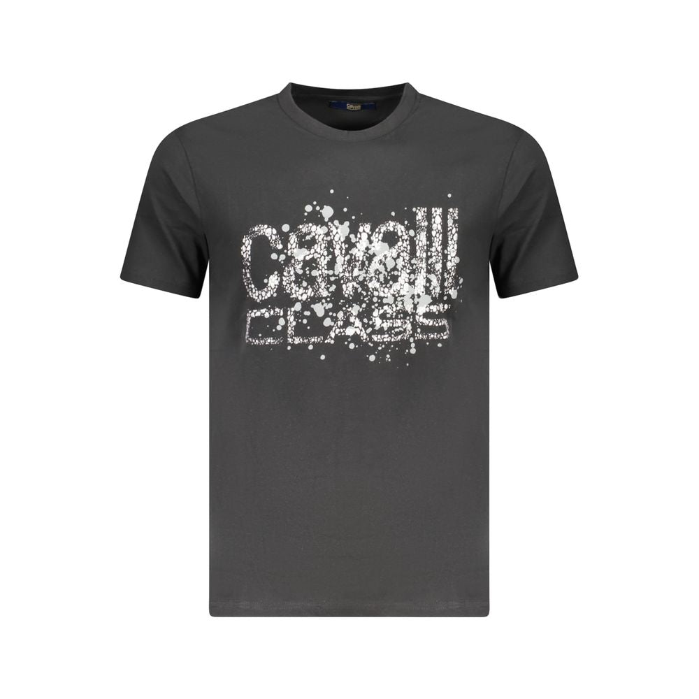 Cavalli Class Black Cotton T-Shirt