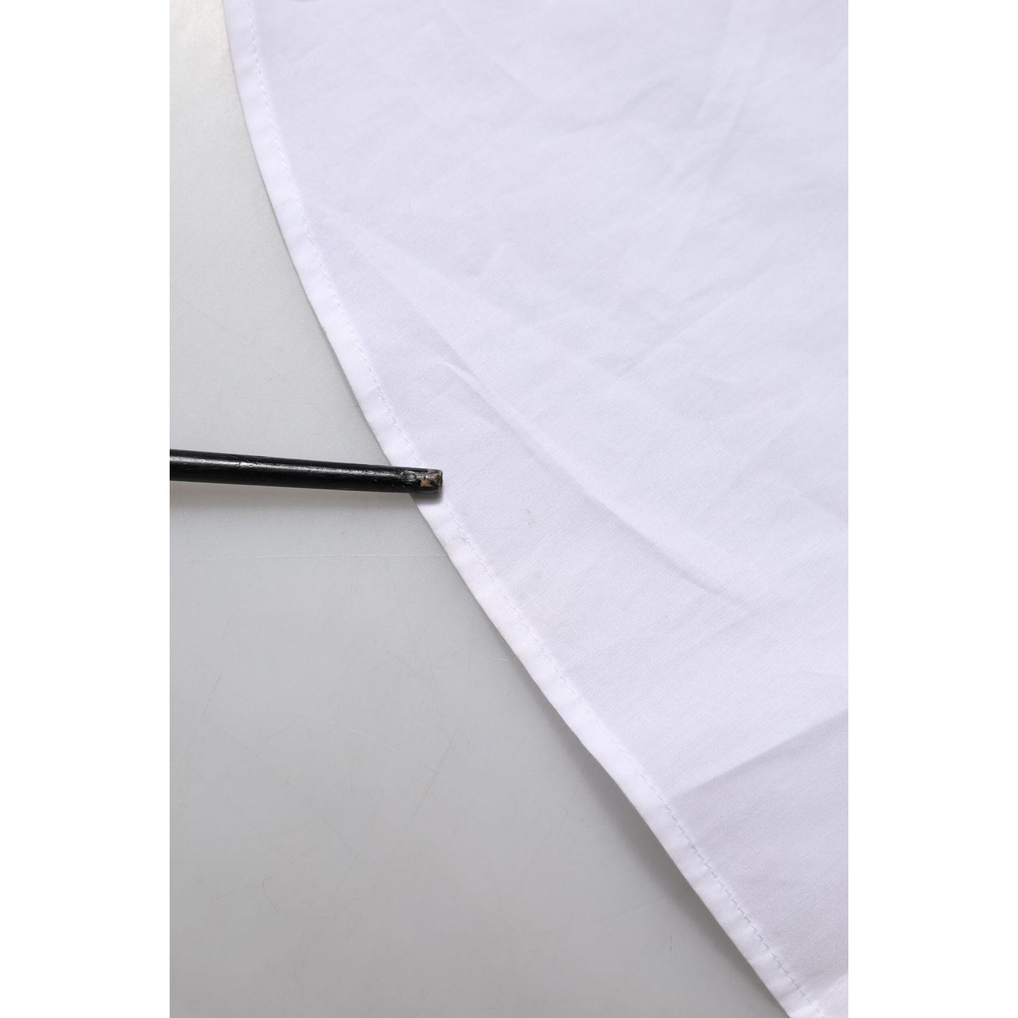 Dolce & Gabbana White Cotton Collared Shirt Long Sleeve Top