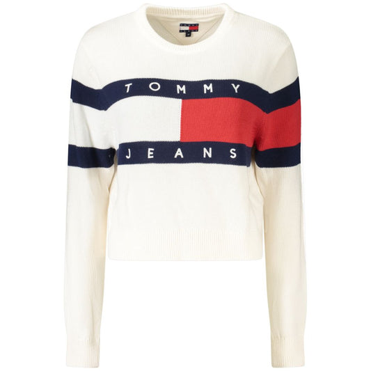 Tommy Hilfiger White Cotton Women Sweater TO-36251-L
