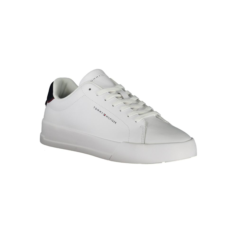 Tommy Hilfiger Bianco Polyurethane Men Sneaker