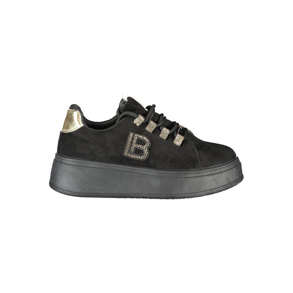 Laura Biagiotti Black Polyester Women Sneaker LA-36479-EU39/US9