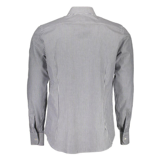 La Martina Blue Cotton Men Shirt LA-37810-M