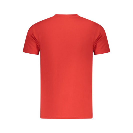 Cavalli Class Red Cotton Men T-Shirt CA-36639-M