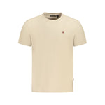 Napapijri Beige Cotton Men T-Shirt NA-35679-S