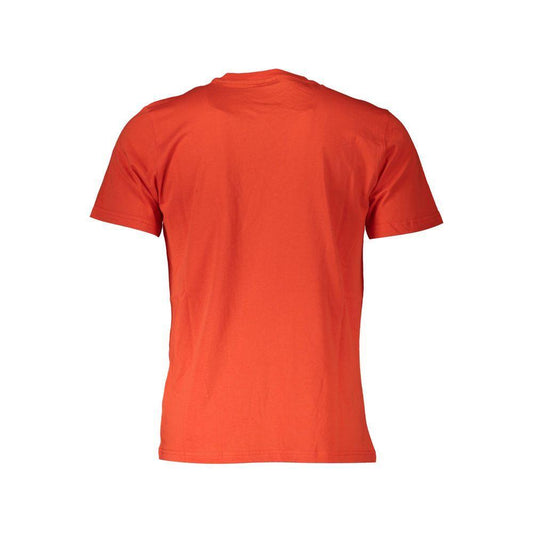 North Sails Red Cotton Men T-Shirt NO-37310-M