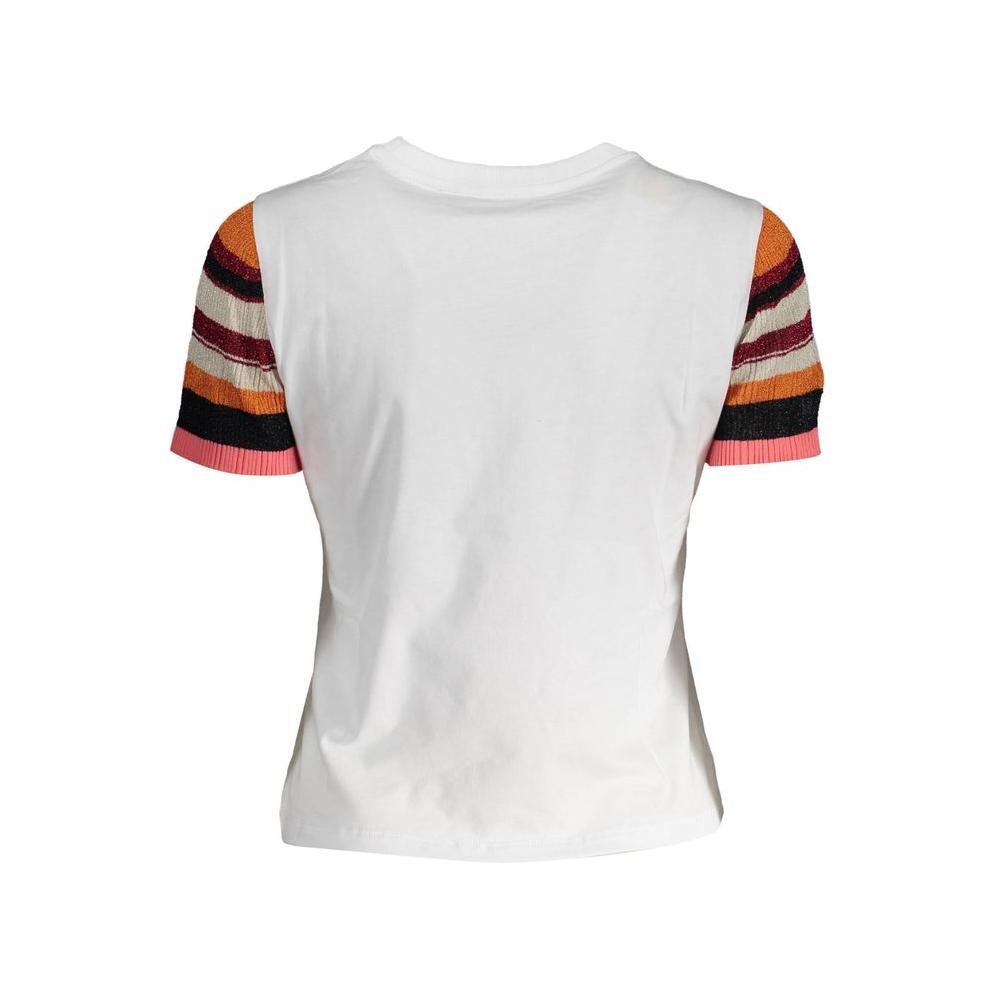 Desigual White Cotton Women Top DE-37349-M