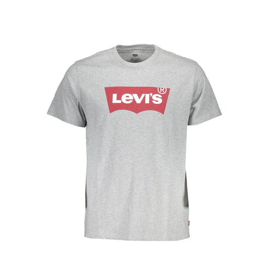 Levi's Brown Cotton Men T-Shirt with iconic logo, classic crew neck, short sleeves, ideal for casual wear.