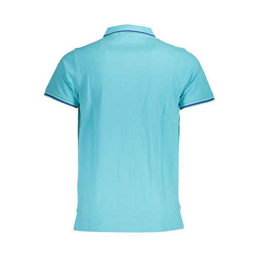 Norway 1963 Blue Cotton Men Polo Shirt NO-37405-M