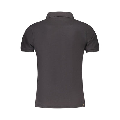 Accademia Militare Black Cotton Polo Shirt