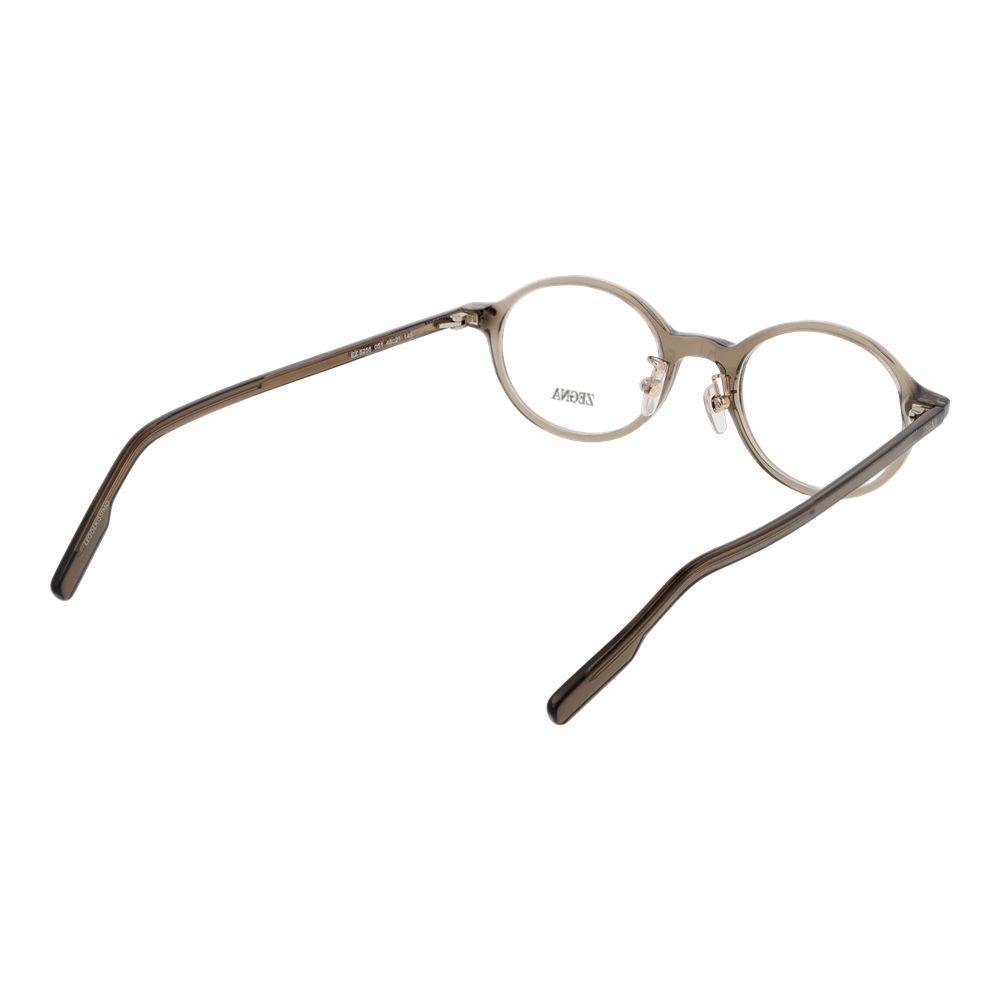 Ermenegildo Zegna Gray Men Glasses Frame