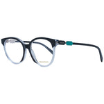 Emilio Pucci Black Women Glasses Frame, round full-rim style with plastic frame and demo lenses, size 53-17-140.
