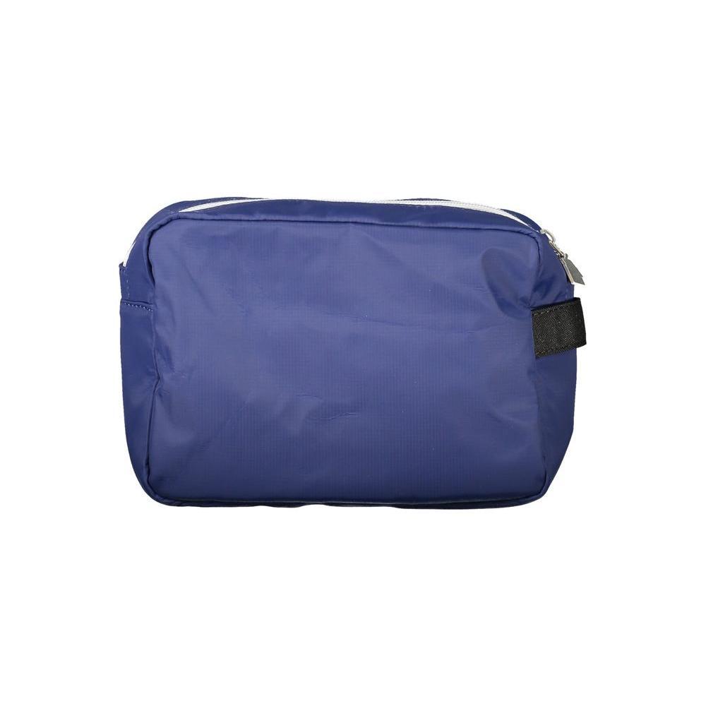 Front view with bag zipped and handles upright.