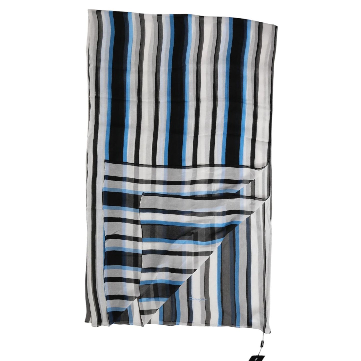 Dolce & Gabbana Multicolor Striped Neck Warmer Wrap Scarf