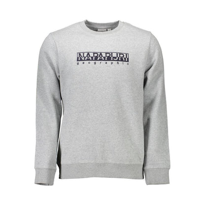 Napapijri Gray Cotton Men Sweater