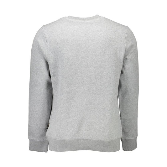Napapijri Gray Cotton Men Sweater NA-8628-XXL