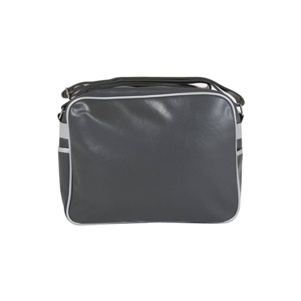 Front view with bag zipped and handles upright.