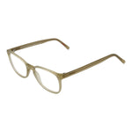 Andy Wolf Beige Unisex Glasses Frame in full-rim acetate, size 50-16-135, shown in beige with demo lenses and branded case included.