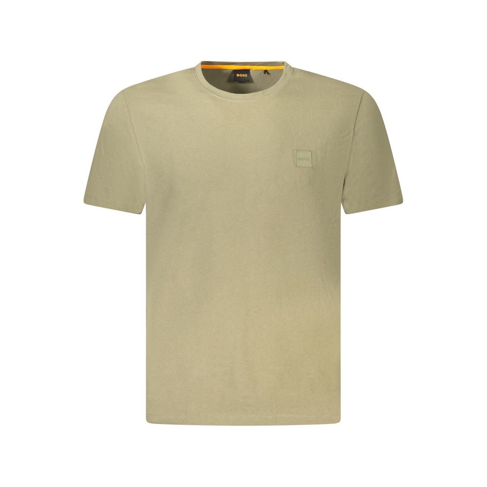 Hugo Boss Green Cotton Men T-Shirt BO-38778-M