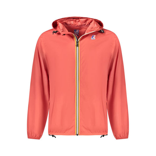K-WAY Red Polyamide Men Jacket KW-38787-S