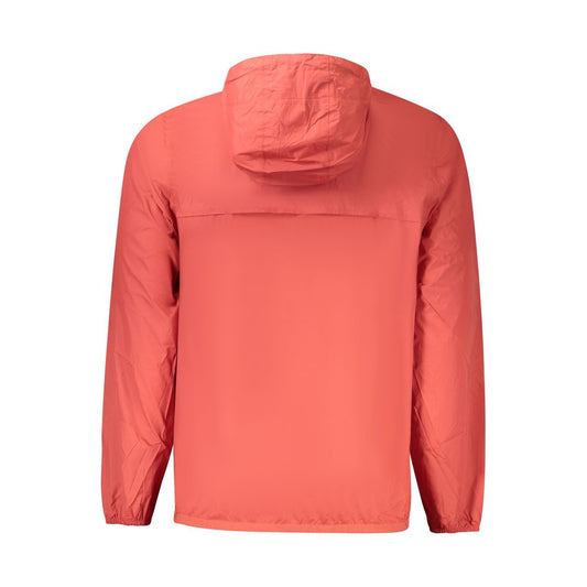 K-WAY Red Polyamide Men Jacket KW-38787-S