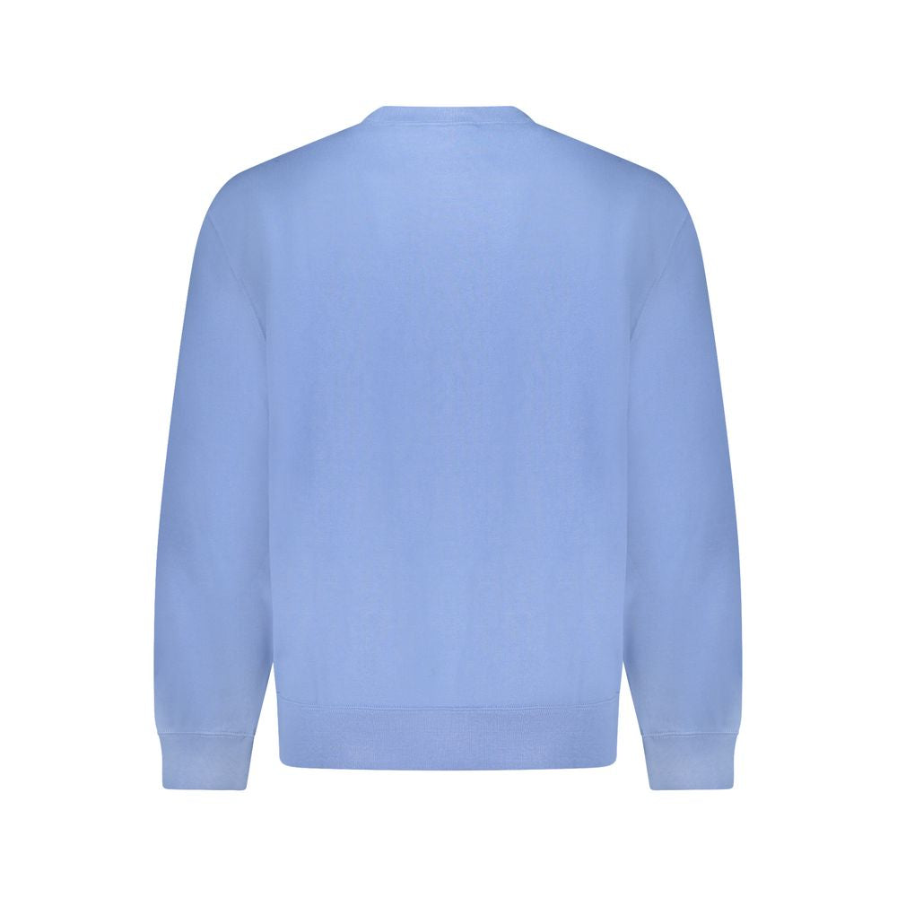 Calvin Klein Blue Cotton Men Sweater providing sustainable luxury with contemporary style