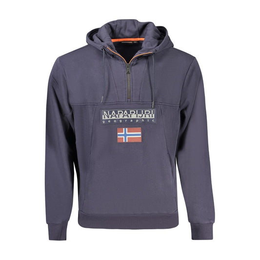 Napapijri Blue Cotton Sweatshirt Napapijri