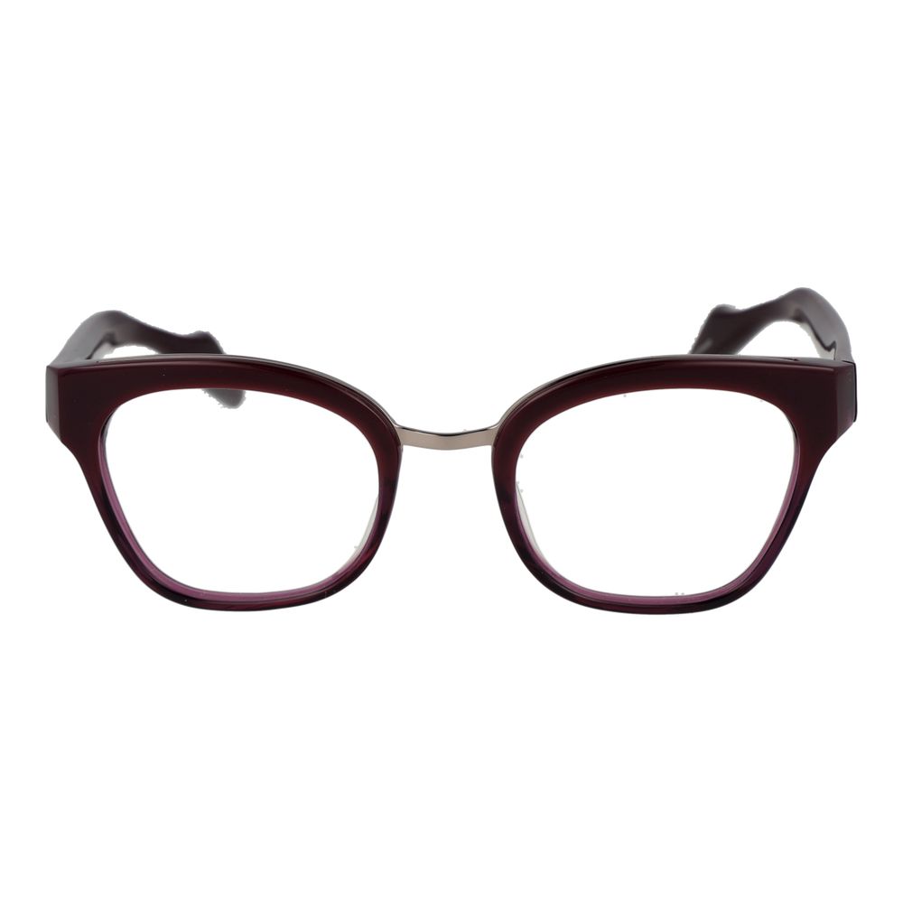 Yohji Yamamoto Purple Women Glasses Frame in acetate with butterfly style.