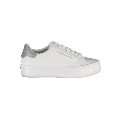 Calvin Klein White Polyester Sneaker