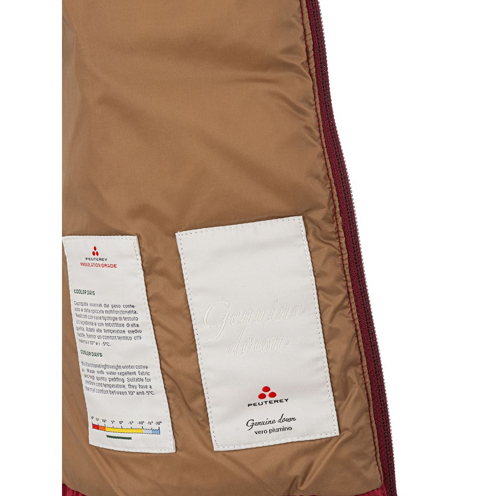 Peuterey Bordeaux Polyester Full-Length Jacket Peuterey