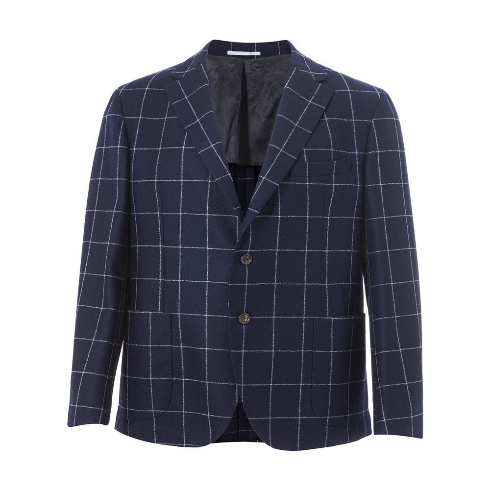 Malo Blue Wool Blazer