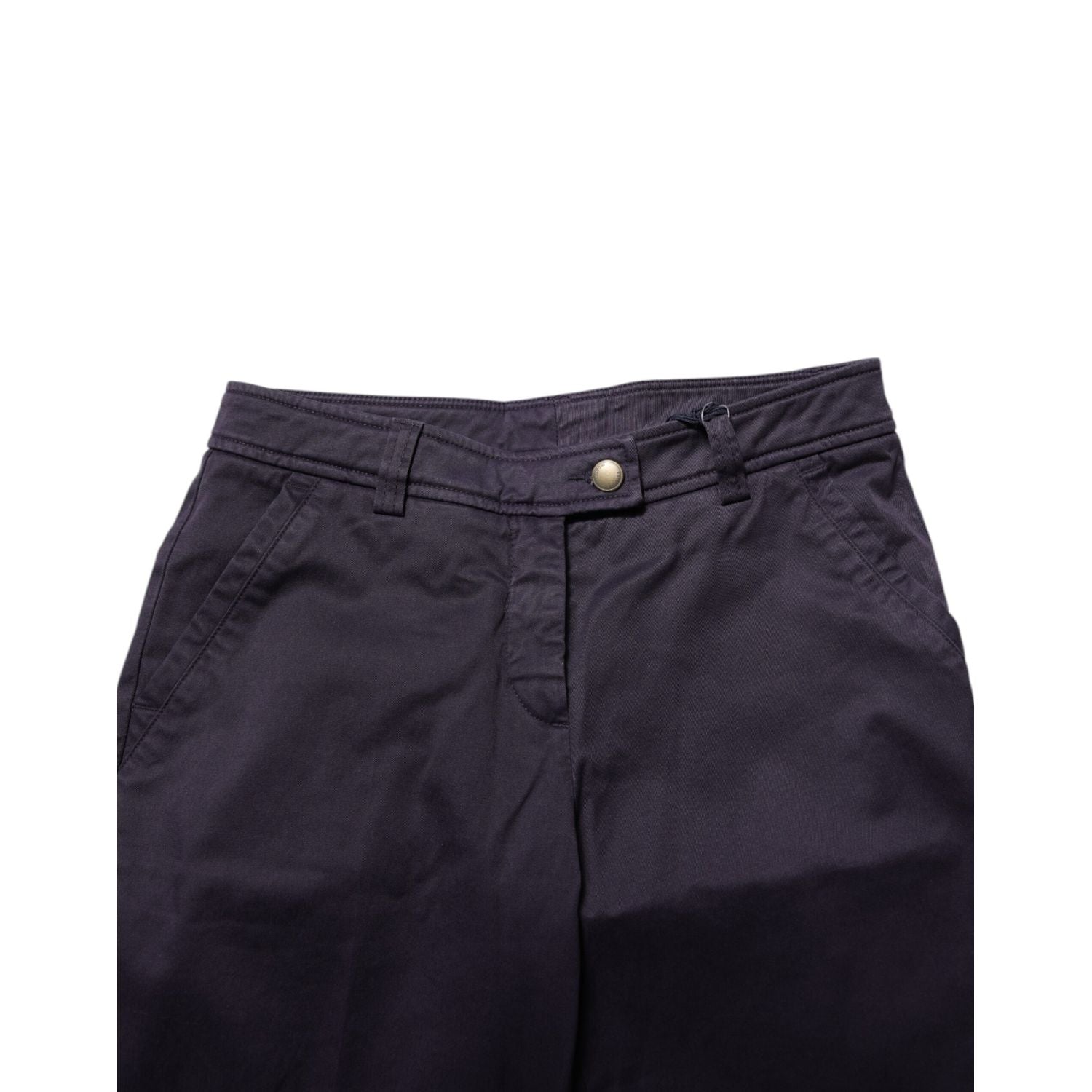 Incotex Dark Purple Mid Waist Casual Straight Pants