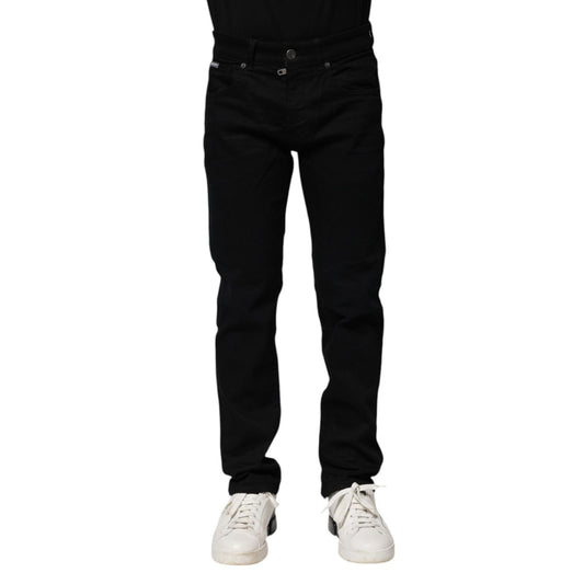 Dolce & Gabbana Black Cotton Skinny Denim Jeans