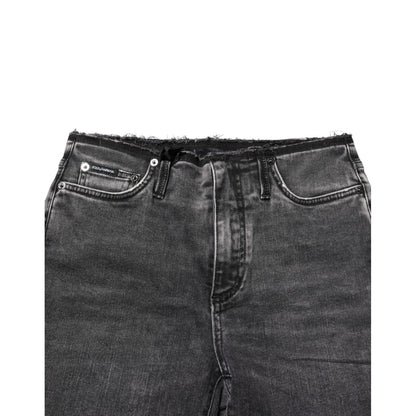 Dolce & Gabbana Gray Skinny Cotton Mid Waisted Denim Jeans