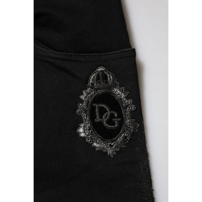 Dolce & Gabbana Black Cotton Skinny Men Denim Jeans
