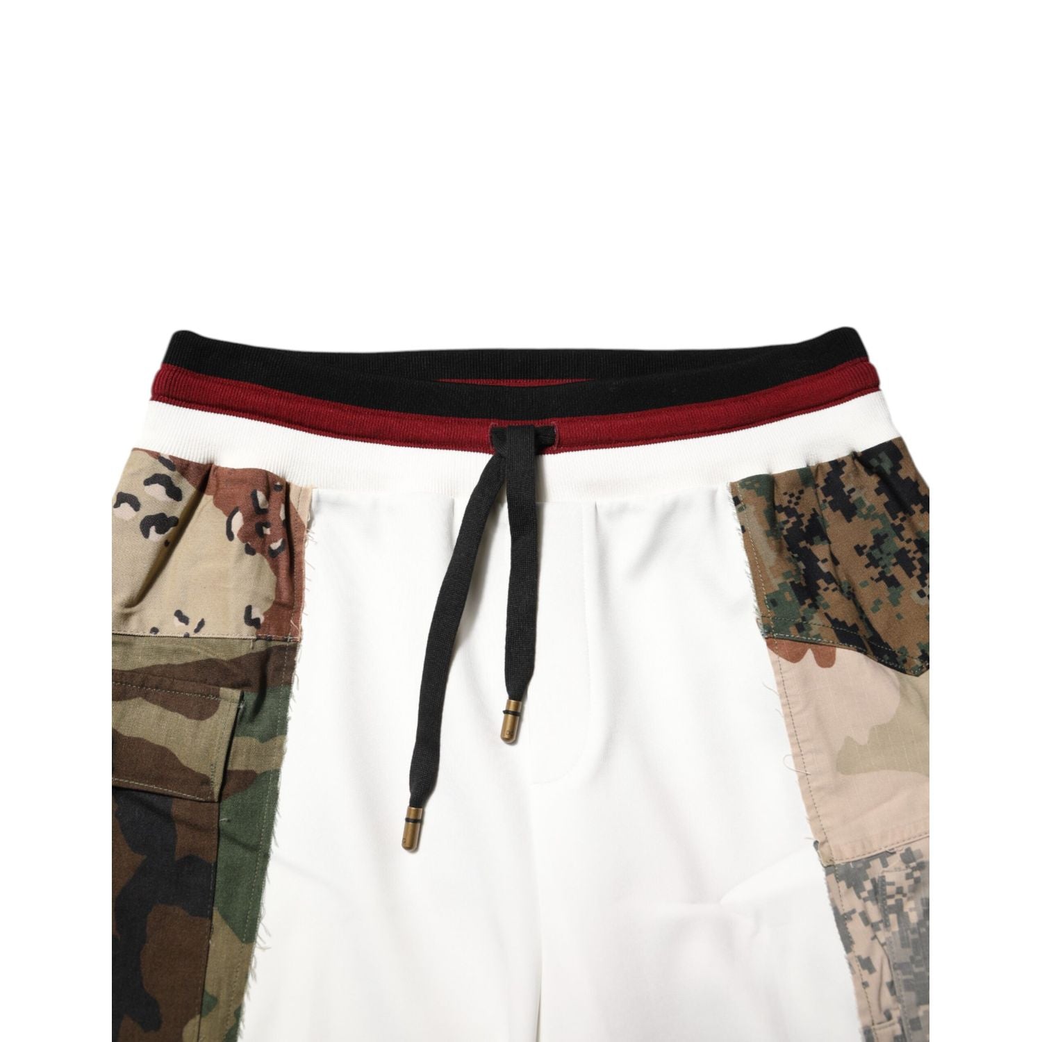 Dolce & Gabbana White Patchwork Jogger Pants